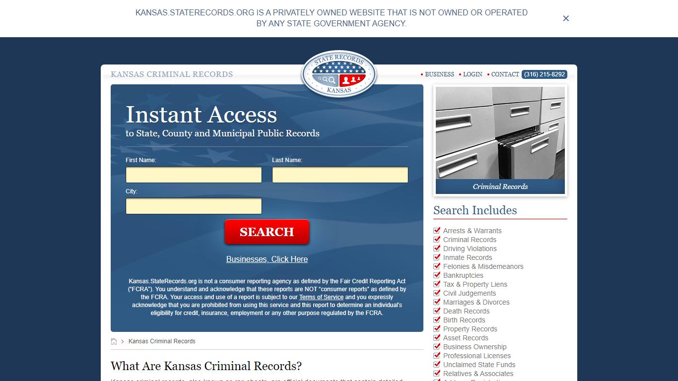 Kansas Criminal Records | StateRecords.org