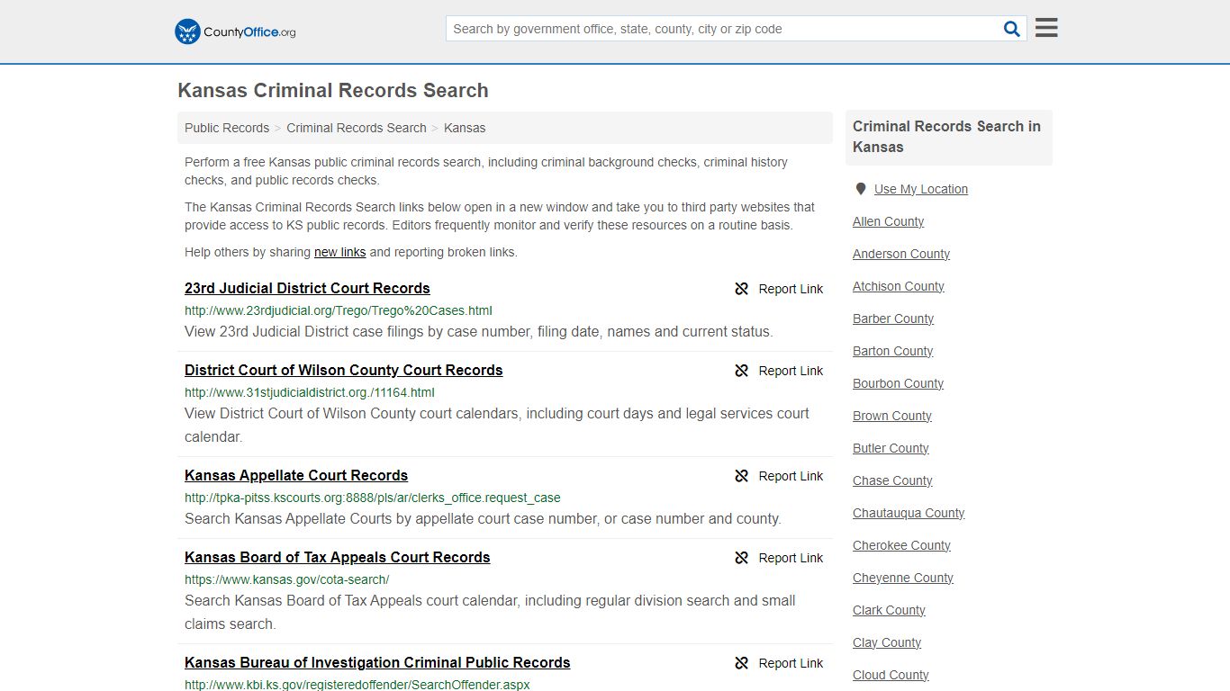 Criminal Records Search - Kansas (Arrests, Jails & Most Wanted Records)